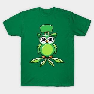 Lucky Owl St Patrick's Day T-Shirt